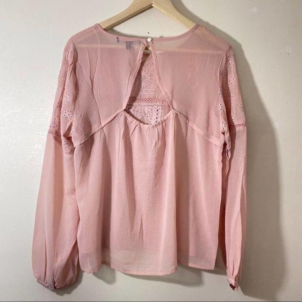 Romeo + Juliet Embroidered Long Sleeve Blouse M - Picture 2 of 6